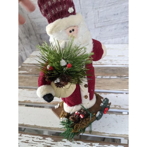 Country Santa Xmas Holly decor home - Picture 7 of 9